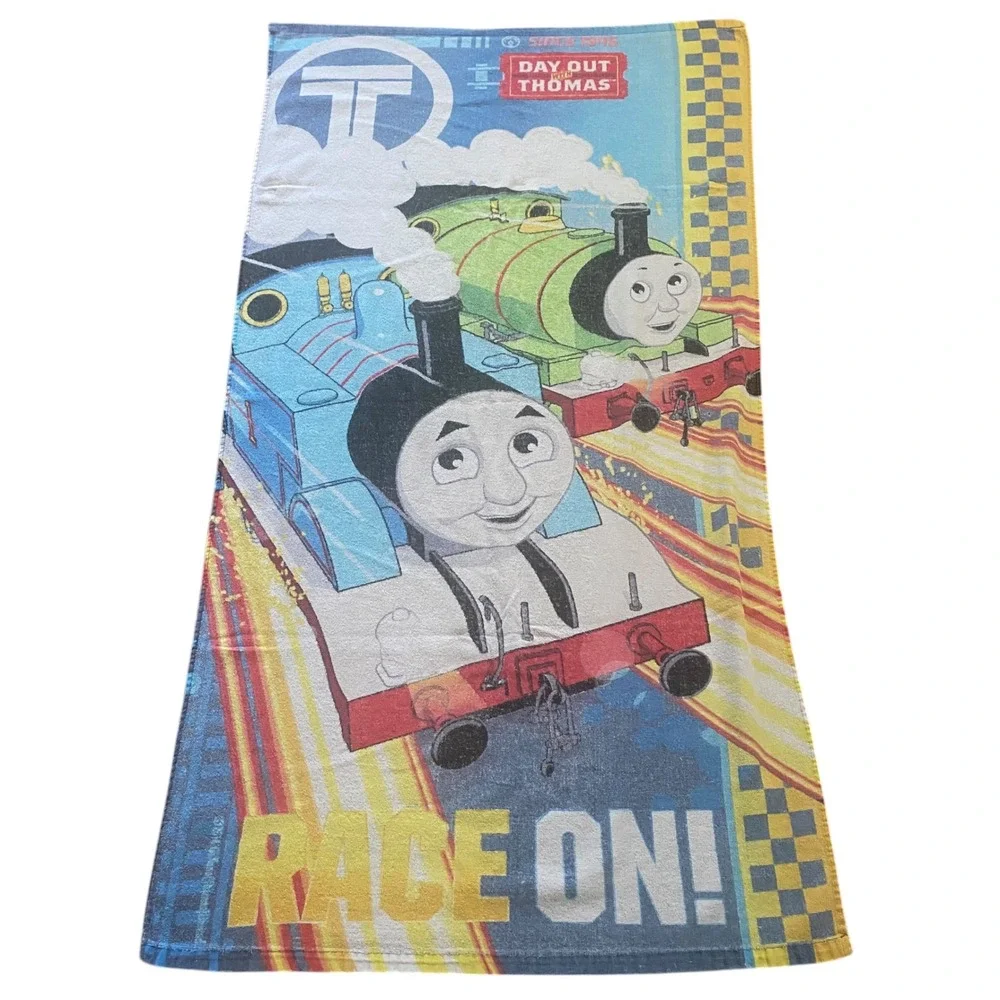 Thomas‎ & Friends Day Out With Thomas Race On Beach Towel Thomas Percy 28x51